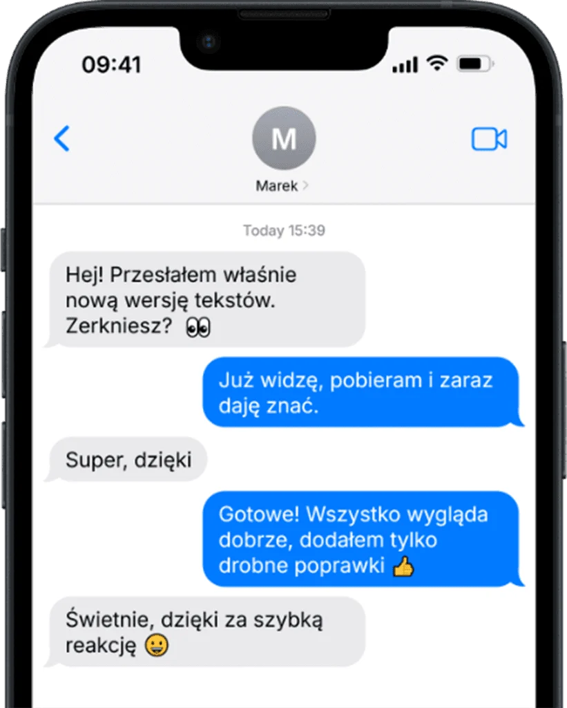 Telefon z rozmową z klientem
