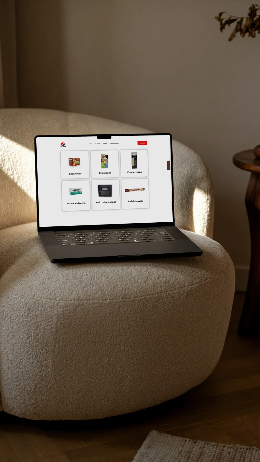 Oferta opakowań Multi-Druk na laptopie