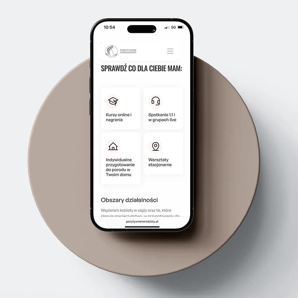Oferta Pozytywnych Narodzin na telefonie